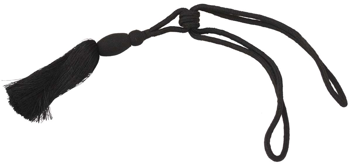 Curtain Tie Backs with Tassels - Black Colored Rayon Cord-Style Drapery Holdbacks - Home Decor Furnishings & Supplies - Buy in Bulk Wholesale